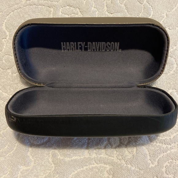 Harley Davidson 2004 tan and black hard glasses case HDX Case​​​​​​​ - Picture 3 of 5